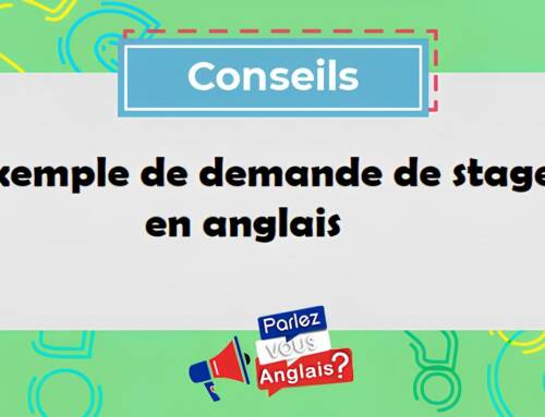 Exemple de demande de stage en anglais