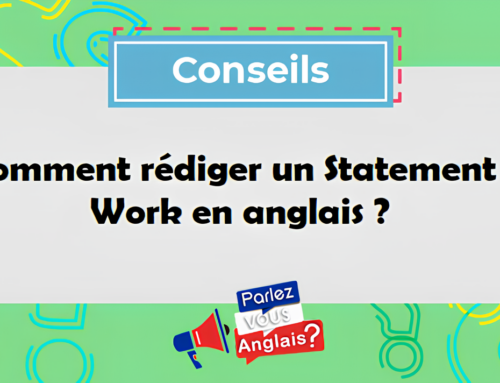 Comment rédiger un Statement of Work en anglais ?