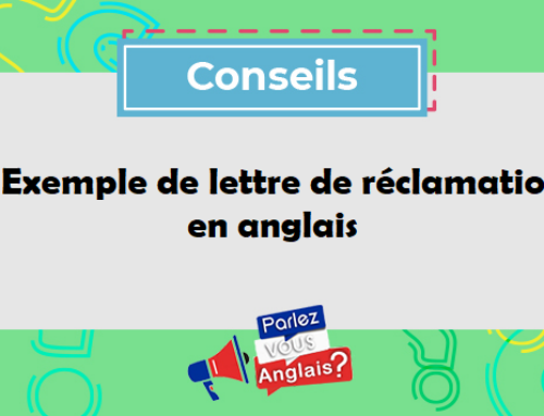 Exemple de lettre de réclamation en anglais